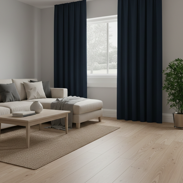 ARUBA - Lysdæmpende wavegardin, Marineblå