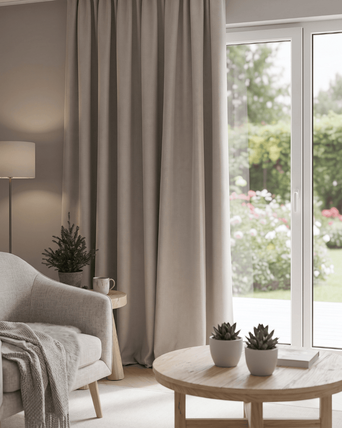 NOVA - Wave Verdunkelungsvorhang, beige – wavegardin