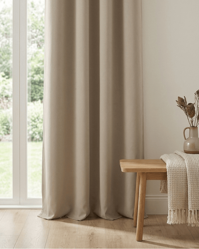 ODELIE – Verdunkelungsvorhang, Beige – mørklægningsgardin
